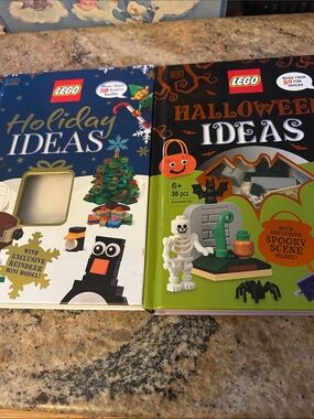 LEGO Holiday & Halloween Ideas Books - Blue, Green & Black Covers